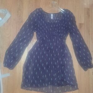 Xhilaration Purple Floral Mini Dress